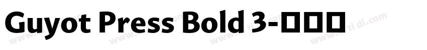 Guyot Press Bold 3字体转换